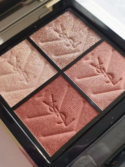 【品牌授权】YSL圣罗兰黑色皮革眼影四色眼影盘  #500摩洛哥琉光 #100斯道拉绝色 哑光锻光 商品图2