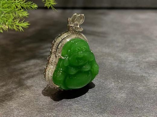 【御珠宫坊】金镶碧玉佛吊坠 商品图5