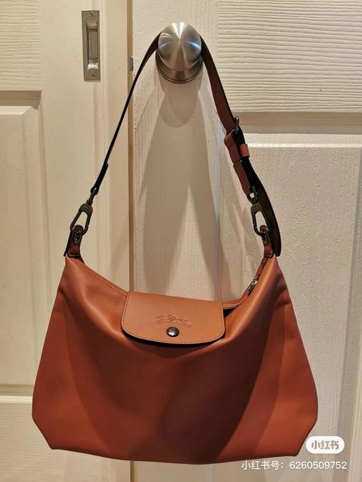 纯原珑骧牛皮百搭通勤腋下包单肩斜挎休闲女包邮差包大容量购物袋 商品图3