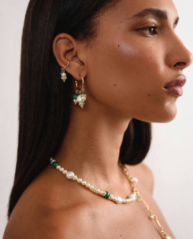 Chabaux GARDEN OF MORVI系列耳环 - 绿色