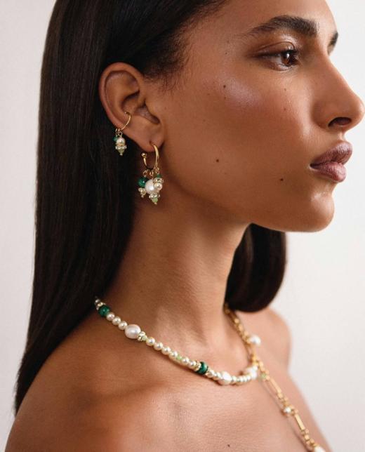 Chabaux GARDEN OF MORVI系列耳环 - 绿色 商品图0