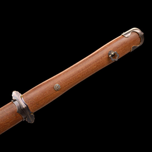 迅雷唐刀 花纹钢 唐横刀剑 龙泉沈广隆一体刀剑传统刀剑 未开刃 商品图4