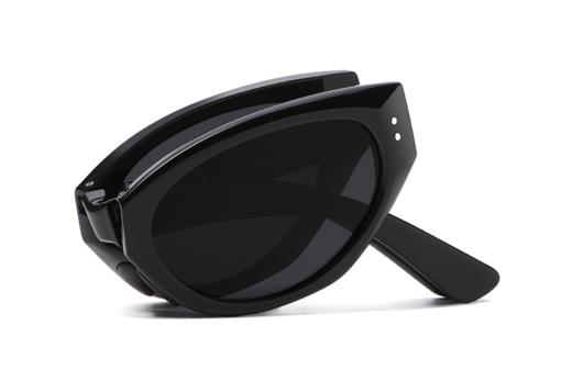 【TRZ008】2025新款姿森折叠墨镜  女款高级 偏光太阳眼镜 折叠猫眼小框 商品图3