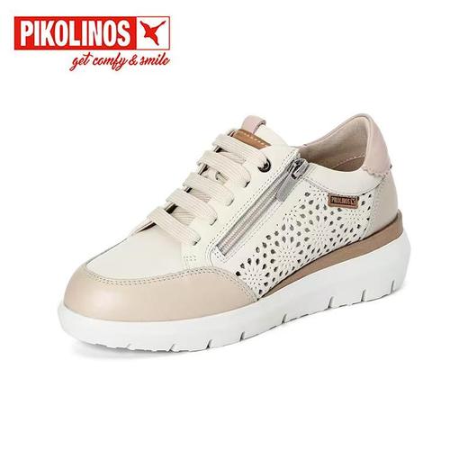 【Pikolinos 】  B3F | 派高雁25春季牛皮系带平底深口拼色运动鞋PS252704 商品图2