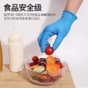 英科一次性手套 丁腈防护手套 食品级外科检查乳胶橡胶卫生家务 蓝色 100支/盒 商品缩略图1