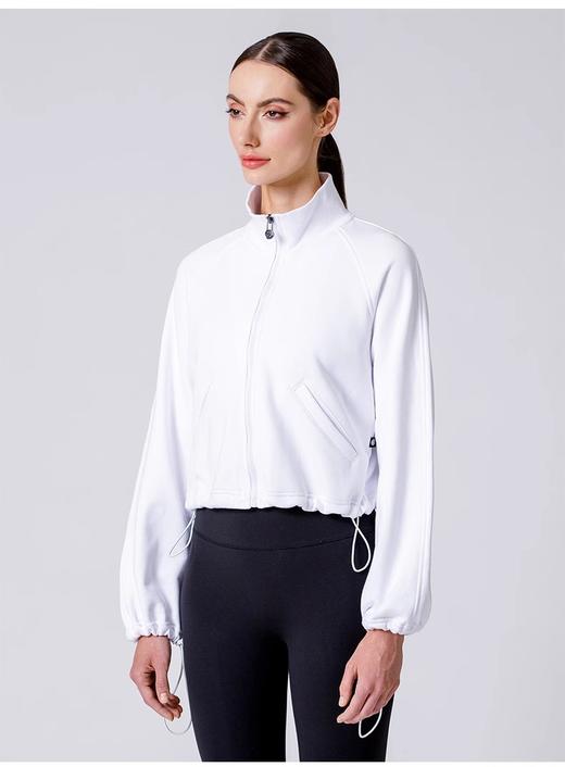 AUMNIE澳弥尼升腾宽袖短拉链夹克半高领遮肉显瘦收口上衣气质百搭 商品图3