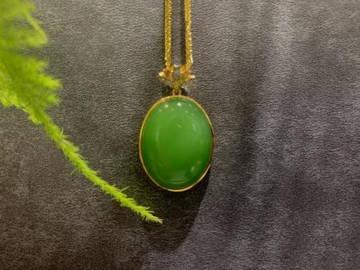 【御珠宫坊】金镶碧玉吊坠 商品图0