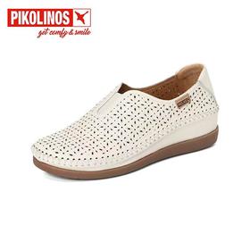 【Pikolinos】  B3F   派高雁春季牛皮深口纯色平底套脚休闲单鞋PS251013