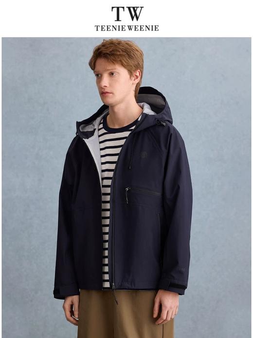 【潮流主推】【王星越同款】TeenieWeenie小熊男装连帽外套2025春情侣户外夹克TNJJ2523S1K 商品图1