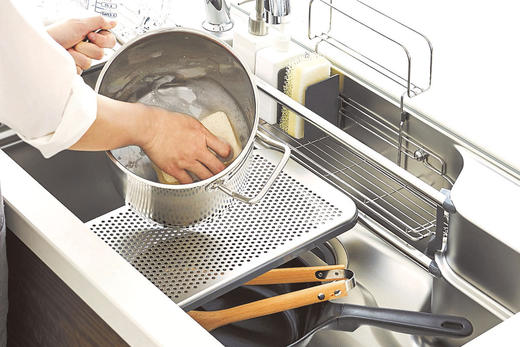 日本骊住lixil原装进口机能型3D不锈钢W多功能水槽 商品图6