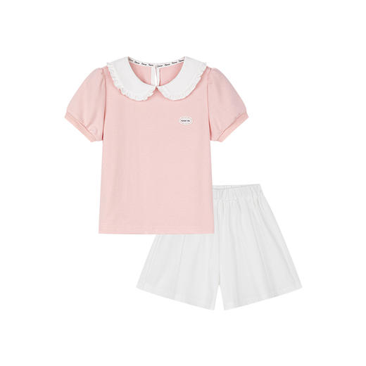 笛莎千与2025夏季新款女童时尚学院风裙裤两件套套装 商品图4