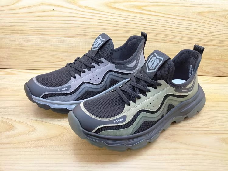 春季新款时尚运动休闲豪行男鞋14123058网面透气跑步潮款单鞋