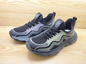 春季新款时尚运动休闲豪行男鞋14123058网面透气跑步潮款单鞋