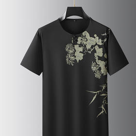 【棉质】【DDA】大依优型大码短袖T恤中国风休闲透气半袖体恤夏季上衣男士