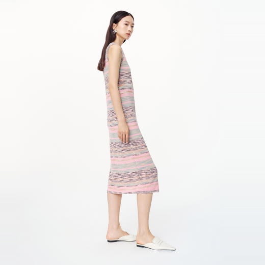NEELLY纳俪商场同款春新款无袖背心连衣裙女设计感多彩亮眼长裙N25034Y04614 商品图1