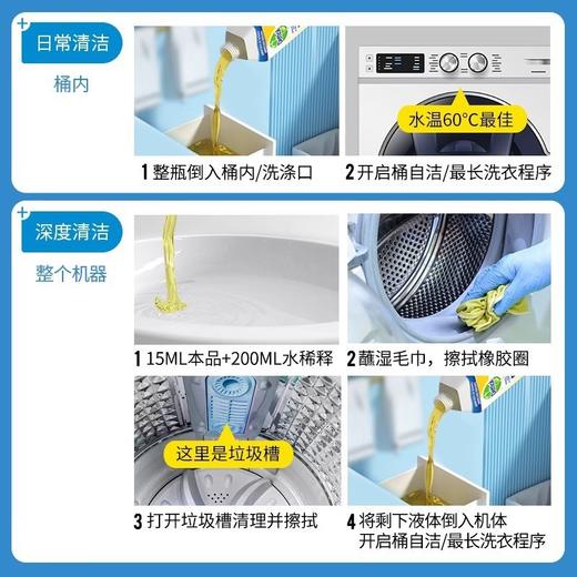 买一送一 滴露洗衣机清洗剂清洁剂除菌液消毒液杀菌除垢250ml清潔官方正品 商品图1