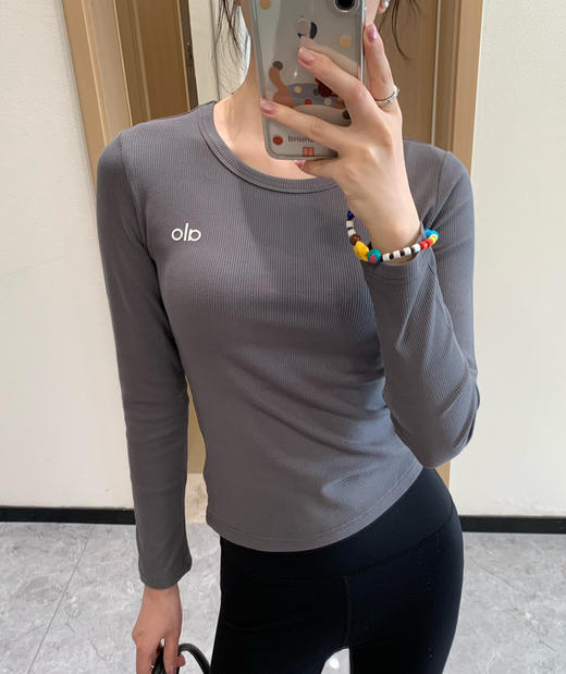 alo女士螺纹修身打底衫030505 商品图4