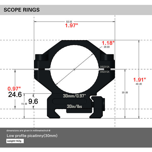 发现者高精度30管径0.97英寸7075分体低宽 商品图1