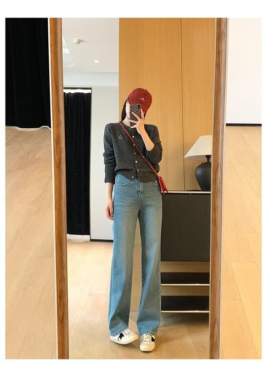 春新款赛罗纺小猫须百奇裤微直筒 商品图4