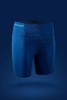 严素运动紧身短裤，蓝黄配色，弹性跑步运动紧身裤，男 / 女款，严素态度 商品缩略图3