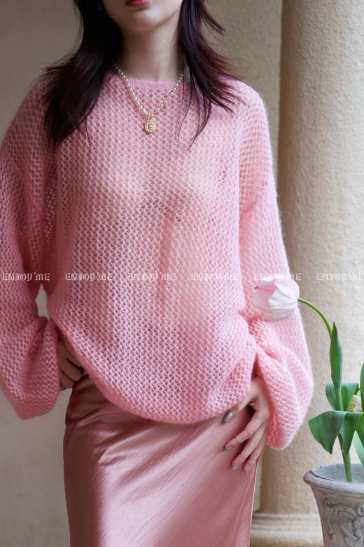 【门店同款】ENJOY春季绮梦繁花镂空圆领针织 161848045 商品图11