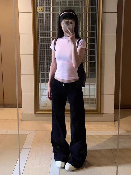 <曾小咸推荐>  黑色微喇牛仔裤 日常159/件 活动价129.99/件！！ 商品图0