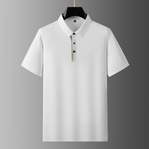 【冰丝】【DDA】大依优型大码短袖POLO衫弹力冰丝翻领商务休闲透气半袖夏季上衣 商品图2