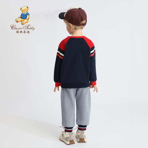 【两件套】【90-130】【精典泰迪】男童春秋卫衣卫裤套装 商品图9