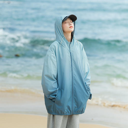 618福利款！怪兽日记 户外情侣款防晒衣 UPF50+ 清爽透气2个款式（色彩拼接款/纯色款） 商品图9