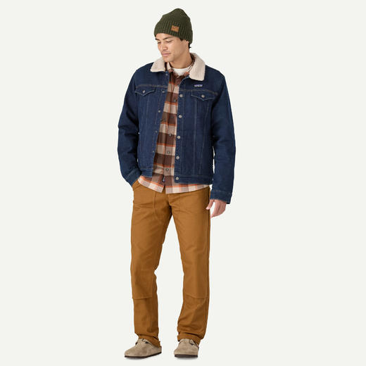 好折！Patagonia巴塔哥尼亚 男士羊羔毛领绒面牛仔夹克 商品图2