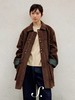 shyshystill/shy202411030/环保麂皮绒皮革拼接分割大廓形中长款外套 商品缩略图4