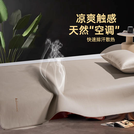 雅芳婷牛皮凉席头层进口牛皮席夏季真皮席子抑菌防潮高端软席凉席 商品图1