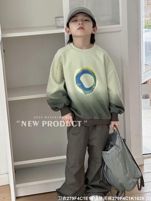 瑕疵【小资范】1516浅绿渐变卫衣-喜出 商品图3