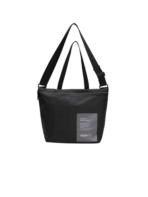 callisto黑色头层牛皮斜挎包 商品图0