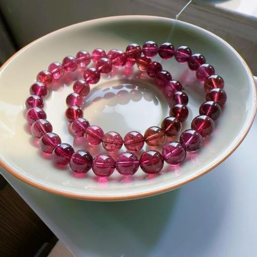 7mm-8mm多圈全色红碧玺手串 商品图2