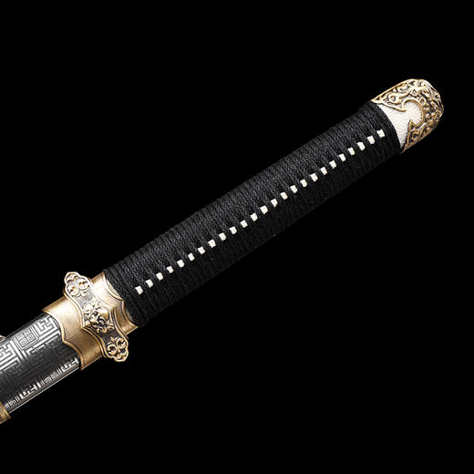 虎魄唐刀 花纹钢 唐横刀剑 龙泉沈广隆一体刀剑传统刀剑 未开刃 商品图4