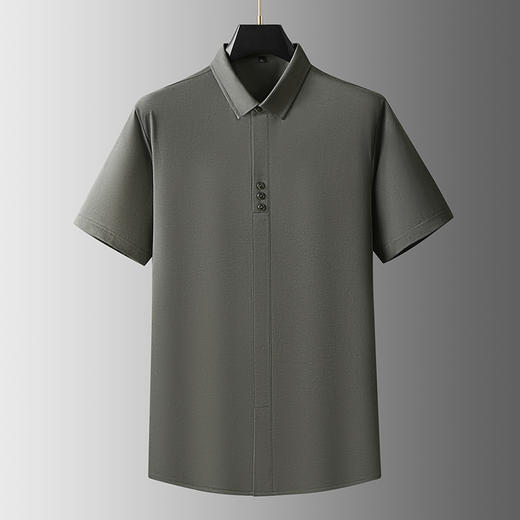 【棉质】【DDA】大依优型大码短袖POLO衫中国风翻领商务休闲透气半袖夏季上衣 商品图0