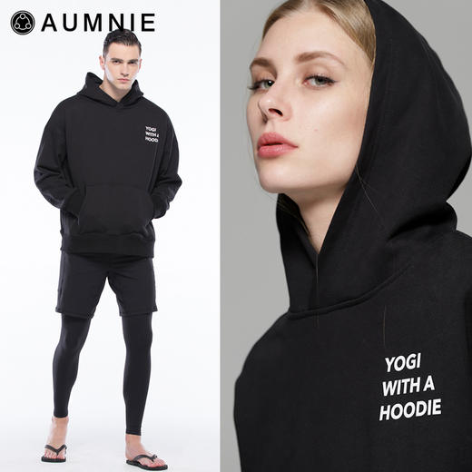 宽松YOGI连帽上衣 情侣款  YOGI WITH A HOODIE秋冬运动休闲罩衫 商品图11