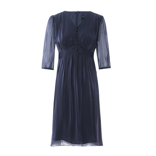 EITIE爱特爱夏季新款V领显瘦高腰气质连衣裙7807504 商品图5