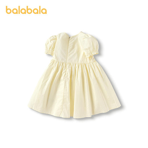 巴拉巴拉童装儿童连衣裙女童公主裙夏季收腰A字裙纯棉裙子泡泡袖 商品图2