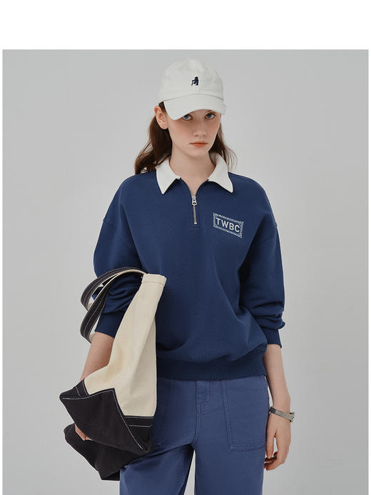 Teenie Weenie小熊字母卫衣女夏季女卫衣TTMA256309N 商品图3