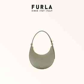 意大利FURLA芙拉MIALUNA月亮包灰绿色