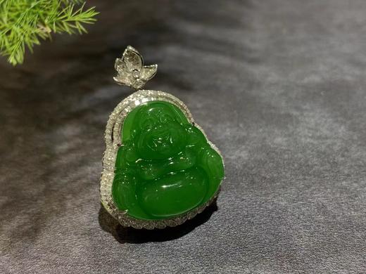 【御珠宫坊】金镶碧玉佛吊坠 商品图3