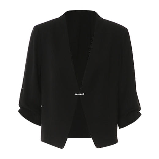 EITIE爱特爱精致通勤高级显瘦百搭白色短款西装外套2025夏季新款B2503604 商品图10