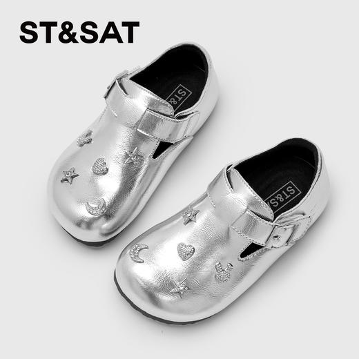 【童鞋】星期六精致钻扣软底勃肯女童小皮鞋SSD1191L33 商品图3