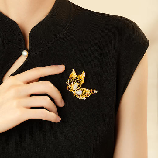 【故宫饰品】蝴蝶胸针福蝶胸针高级感轻奢精致时尚胸花礼物 商品图1