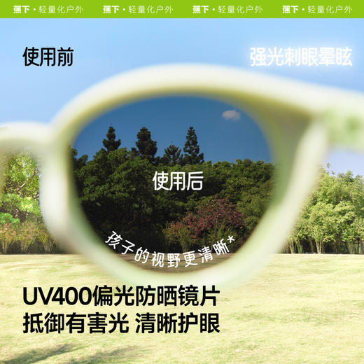 【25年新品】蕉下儿童防护墨镜（3-6岁）FF513 商品图2