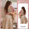 超火开春温柔风减龄显瘦碎花连衣裙针织开衫两件套 商品缩略图0
