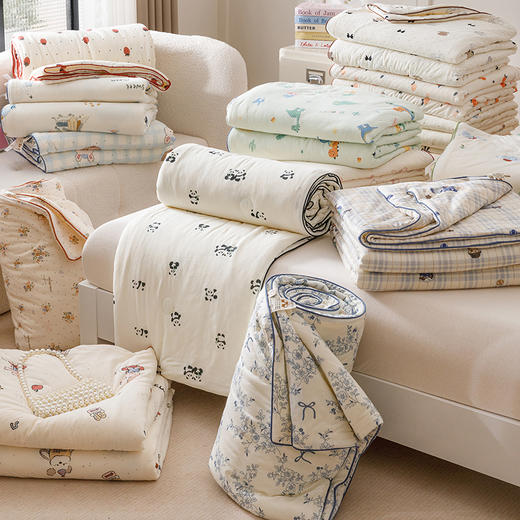 【双旦秒杀】自然醒儿童A类针织棉大豆夏凉被子空调被卡通薄款单双人春夏YBY（不参与优惠券） 商品图3