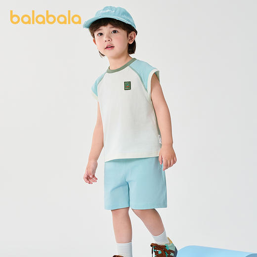 巴拉巴拉童装男童短袖套装儿童两件套速干宝宝衣服2025新款夏装潮 商品图2